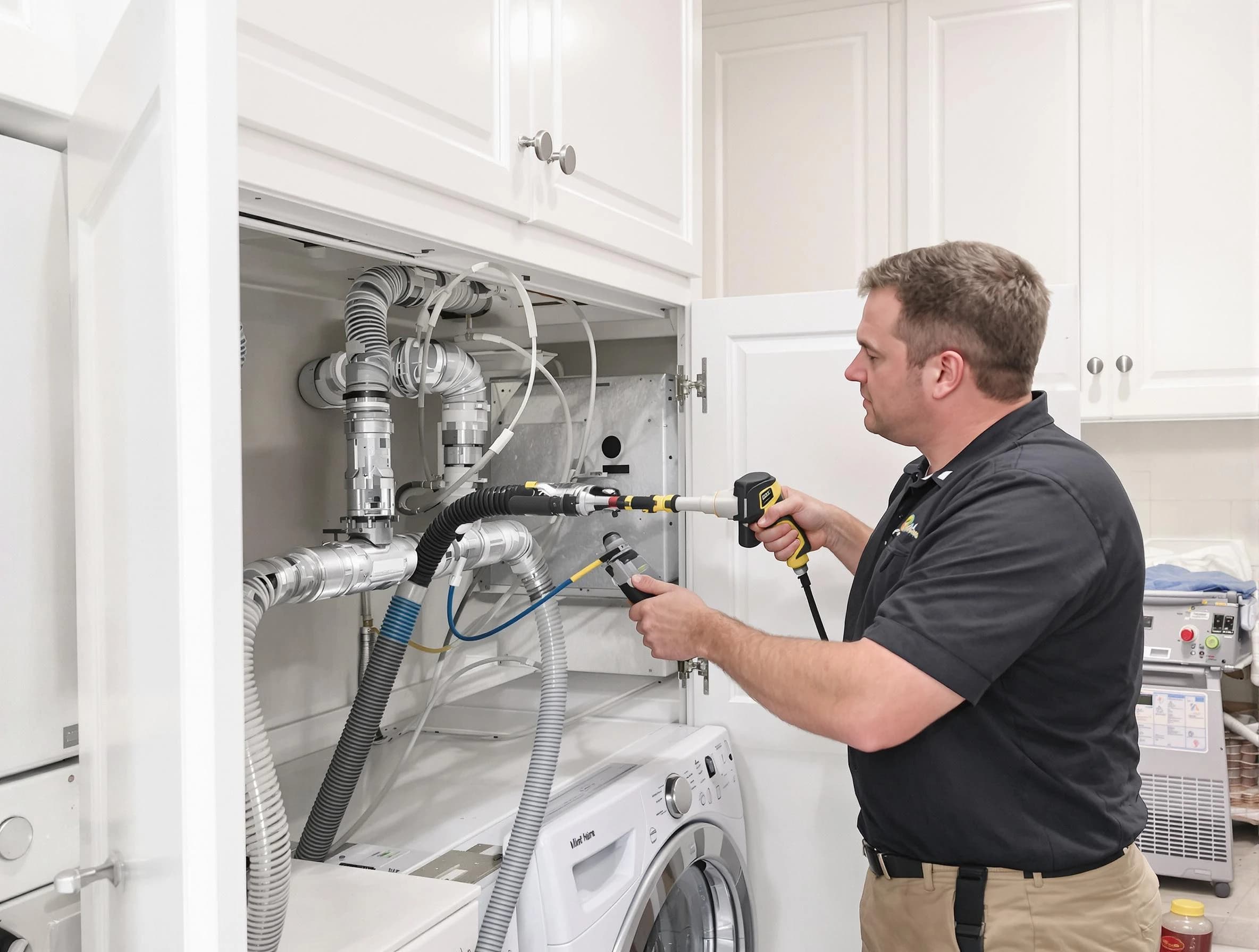 West Jordan Dryer Vent Cleaning professional removing severe blockage from a clogged dryer vent in West Jordan