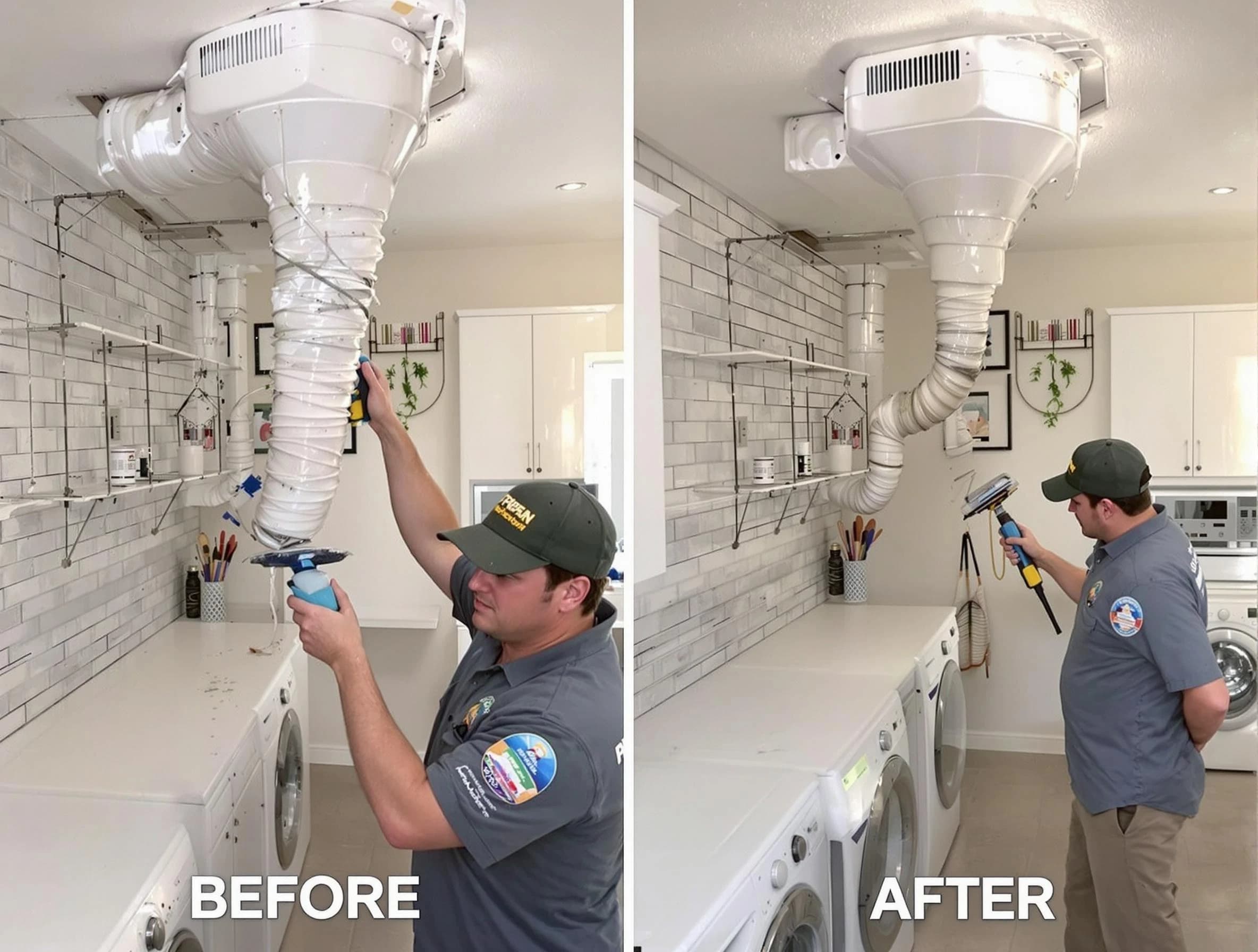 Professional dryer exhaust vent cleaning by West Jordan Dryer Vent Cleaning in West Jordan