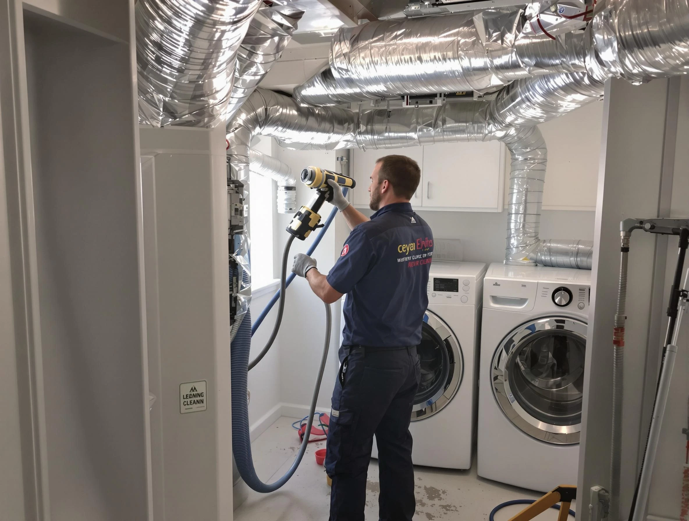 West Jordan Dryer Vent Cleaning specialist using advanced equipment for thorough duct cleaning in West Jordan