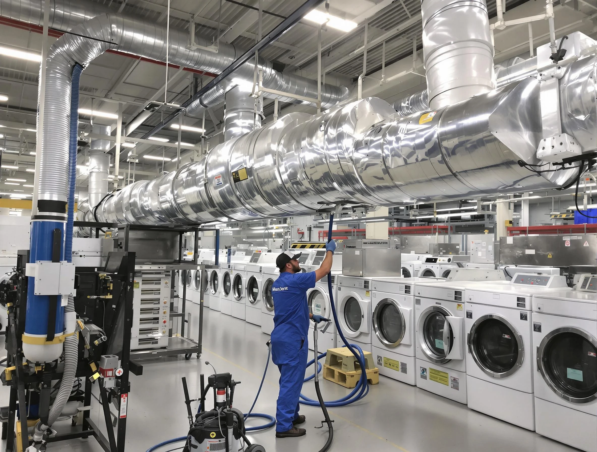 West Jordan Dryer Vent Cleaning team performing heavy-duty industrial dryer vent cleaning in West Jordan